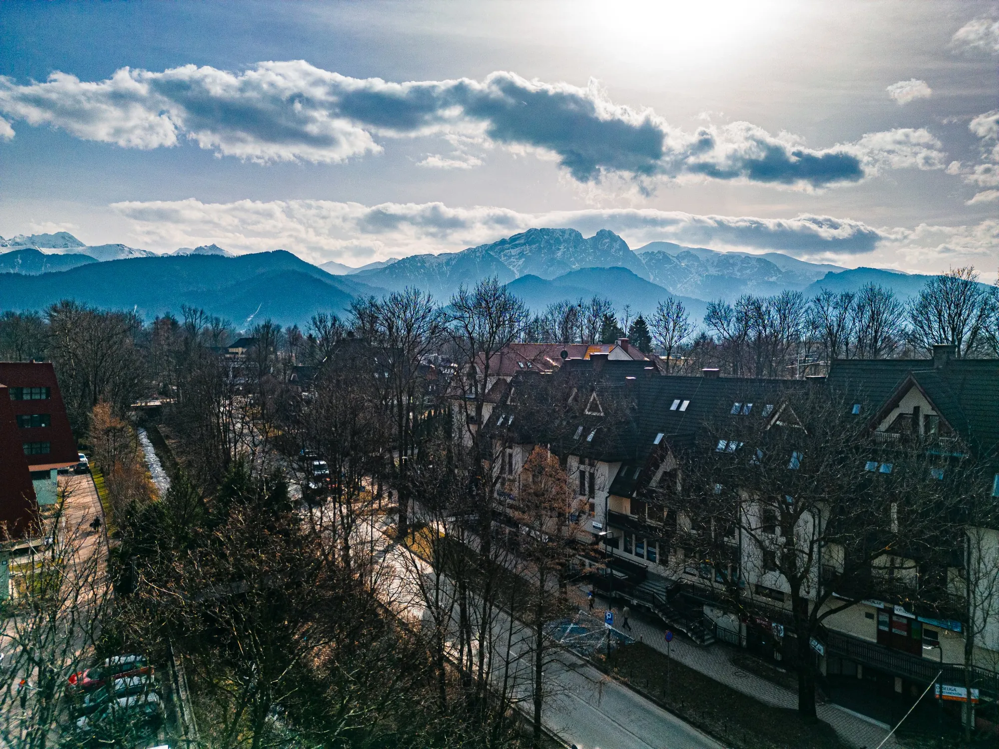 Ten sam widok zimą
